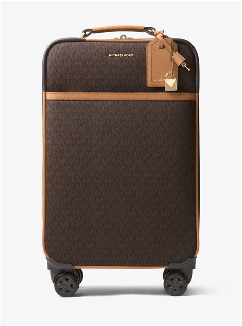 michael michael kors jet set travel logo suitcase|empire signature logo suitcase.